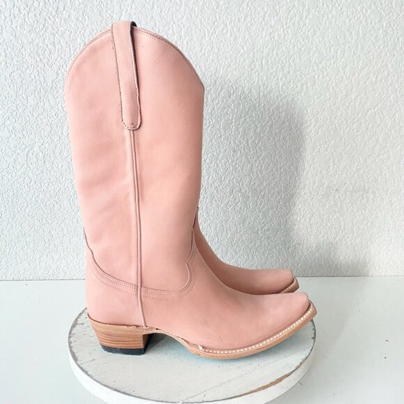 Lane EMMA JANE Womens Cowboy Boots 7 Pink Western Cowgirl Mid Calf Pointed Toe - Picture 2 of 11